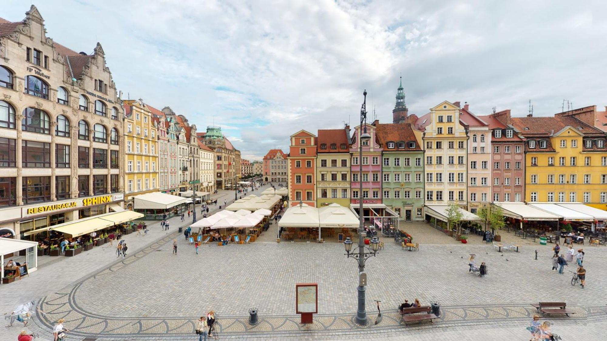 Апартаменты Widok Na Rynek Вроцлав Экстерьер фото